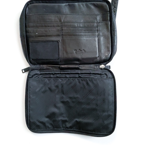 Scully Black Leather Mini Crossbody Bag - Picture 6 of 8